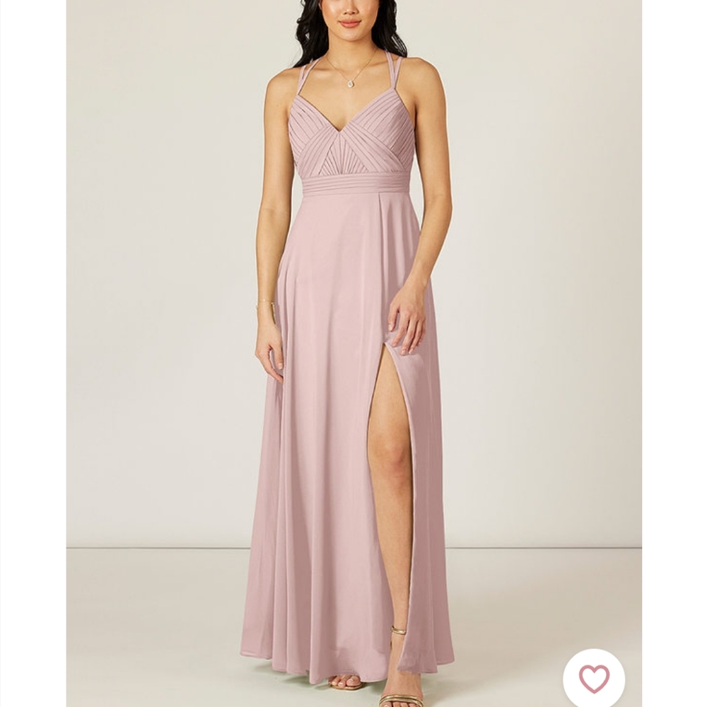 Azazie Aubrey Bridesmaid Dress Dusty Rose